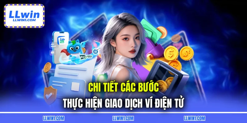 Chi tiết các bước thực hiện giao dịch ví điện tử